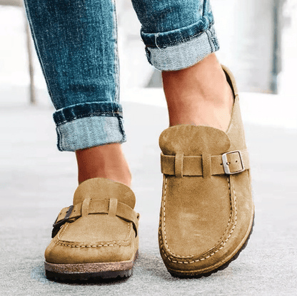 Supportive Leather Moccasins Orthotic