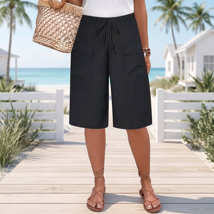 Elastic Waist Casual Comfort Shorts