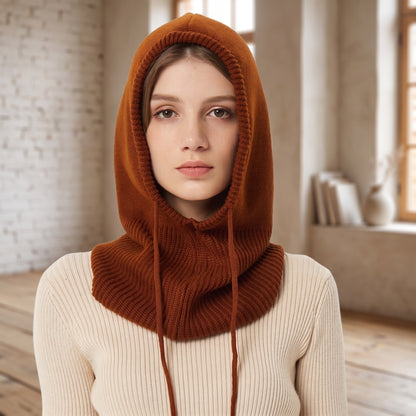Hooded Hat Neck Scarf