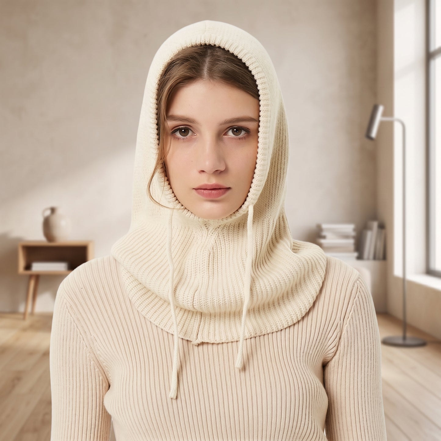 Hooded Hat Neck Scarf