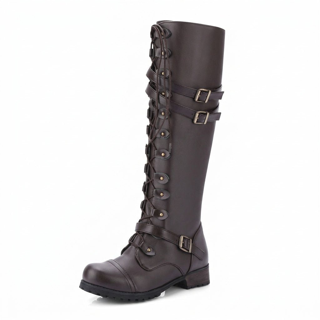 Quinn | Women's Round-Toe Knee-High Boots