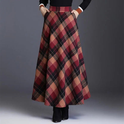Warm Wool Aline Winter Skirt