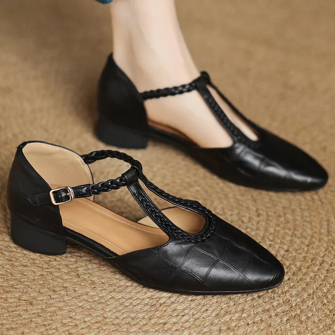Timeless Elegant T Strap Flats