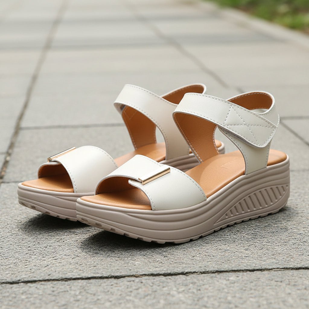Platform Ankle Strap Walking Sandals
