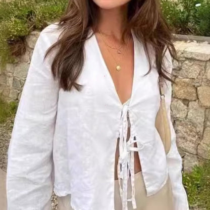 Chic Casual V Neck Shirts