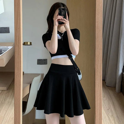Sporty Pleated Tennis Skirt