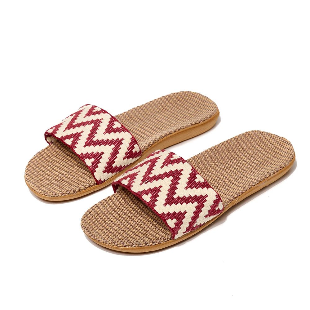 Breathable Linen Slide Sandals