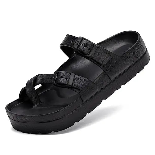 Plush EVA Platform Sandals