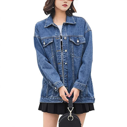 Oversized Vintage Denim Street Jacket