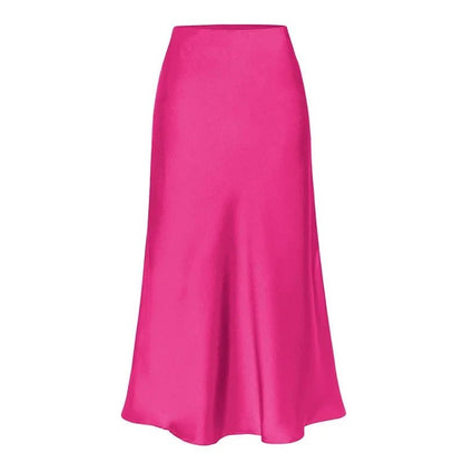 Sleek Silk Mermaid Maxi Skirt