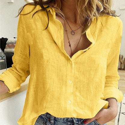 Loose Fit Casual Blouse Shirts