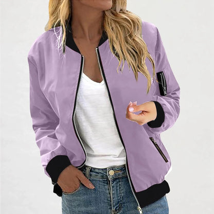 Sporty Lightweight Bomber Jacket