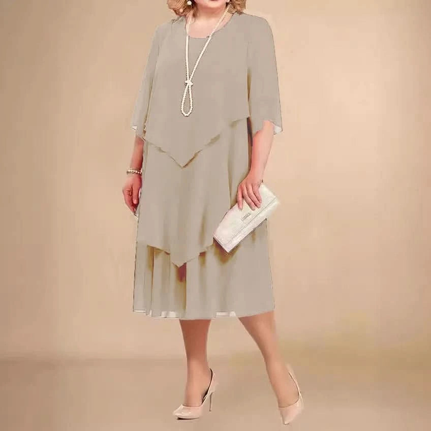 Formelles Midi-Cocktailkleid