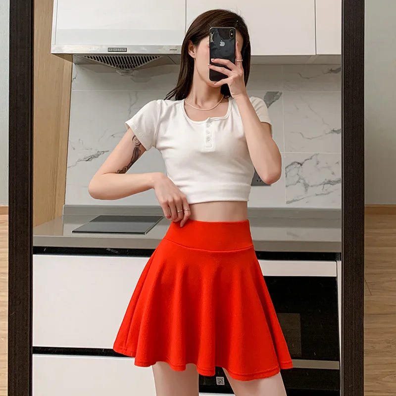 Sporty Pleated Tennis Skirt