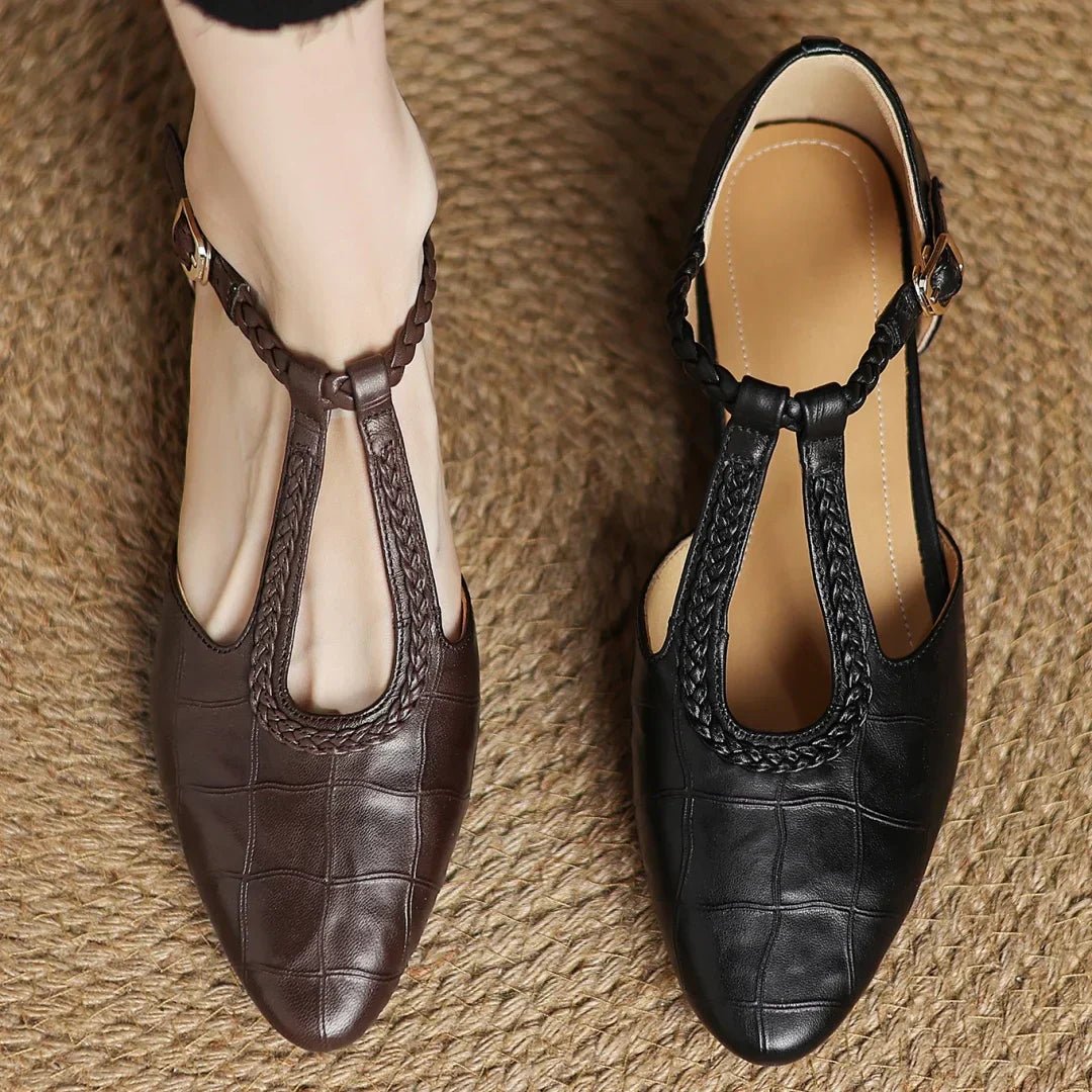 Timeless Elegant T Strap Flats