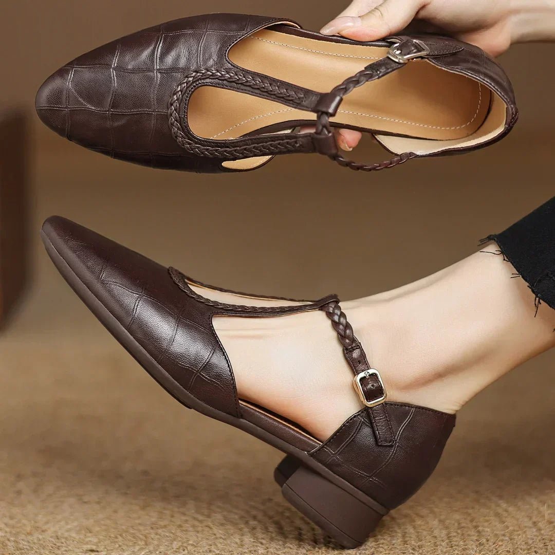 Timeless Elegant T Strap Flats