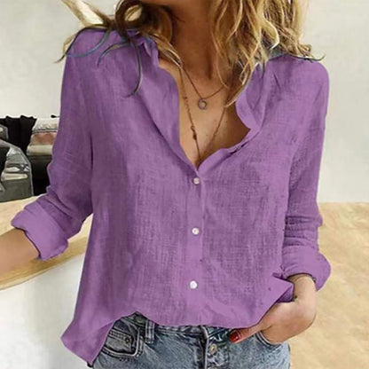 Loose Fit Casual Blouse Shirts