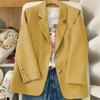 Chic Linen Office Blazer