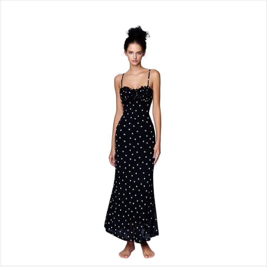 Patterned Maxi Dress Backless