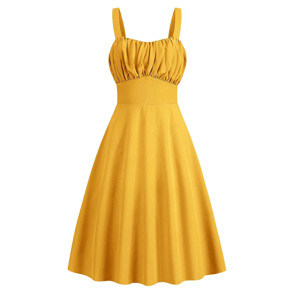 Vintage Sleeveless Backless Midi Dress