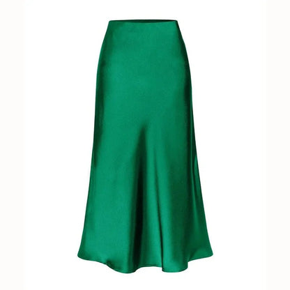 Sleek Silk Mermaid Maxi Skirt