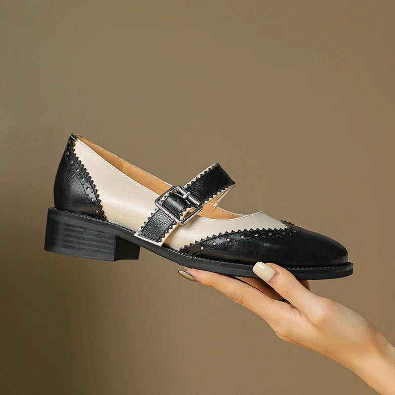 Vintage Brogue Strap Everyday Shoes