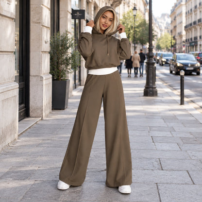 Cropped Hoodie Set