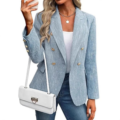 Sleek Blazer Double Breasted