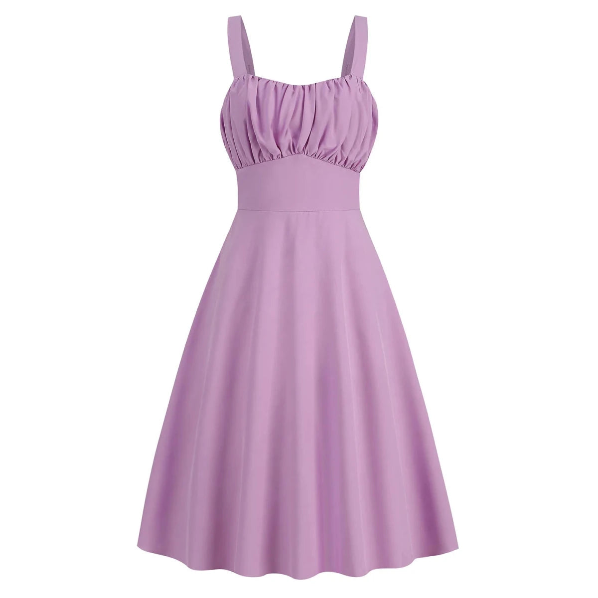Vintage Sleeveless Backless Midi Dress