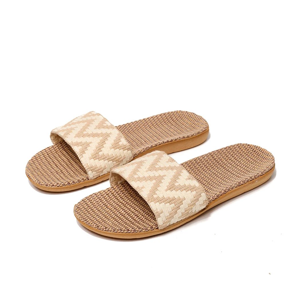 Breathable Linen Slide Sandals