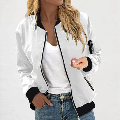 Sporty Lightweight Bomber Jacket
