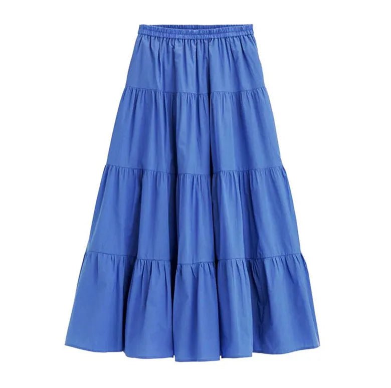Soft Layered Flowy Maxi Skirt