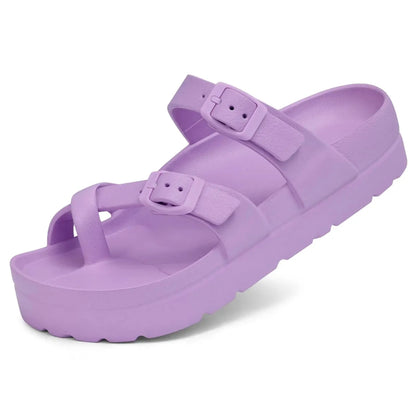 Plush EVA Platform Sandals