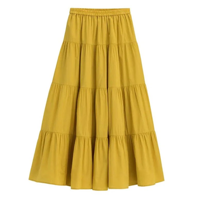 Soft Layered Flowy Maxi Skirt