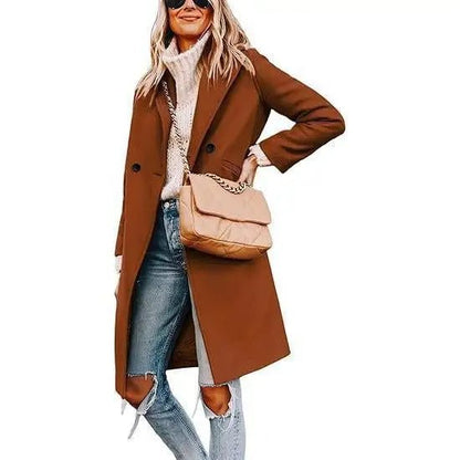 Sleek Wool Longline Coat