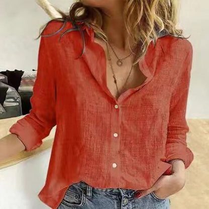 Loose Fit Casual Blouse Shirts