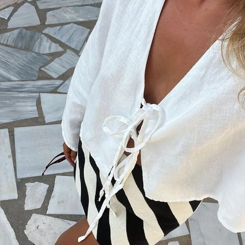 Chic Casual V Neck Shirts