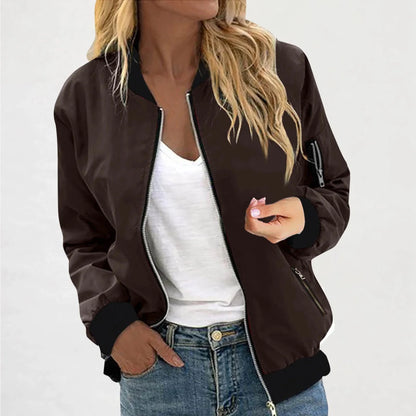 Sporty Lightweight Bomber Jacket
