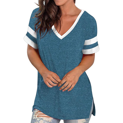 Bright V Neck T Shirt