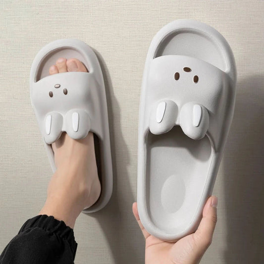 Pillow Rabbit Slippers Indoor House Slides