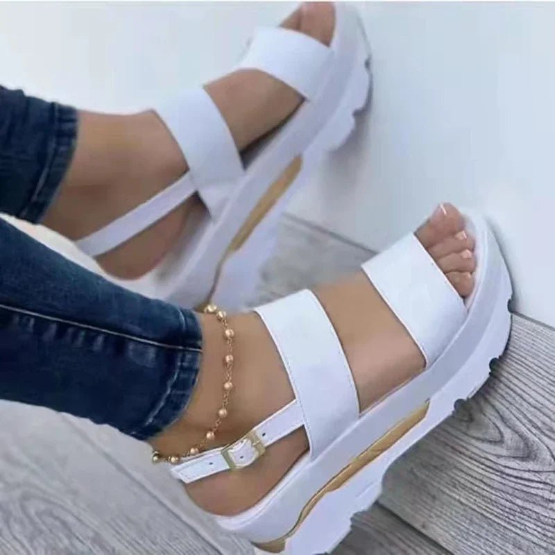 Low Platform Wedge Sandals