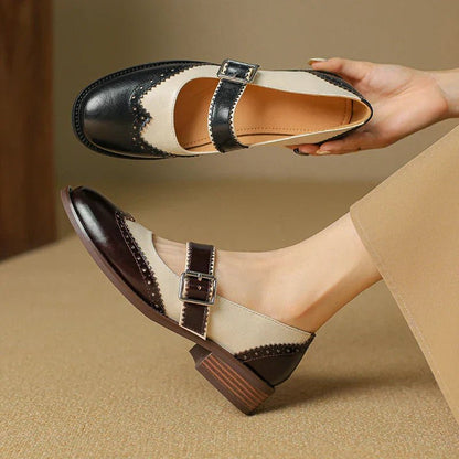 Vintage Brogue Strap Everyday Shoes