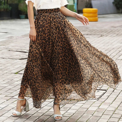 Airy Chiffon Floral Maxi Skirt