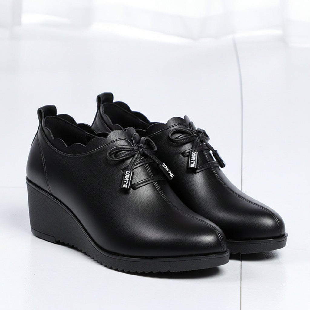 Lace Platform Pointed Toe Pumps