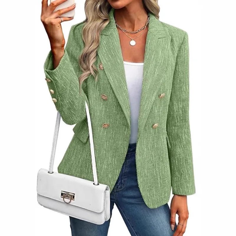 Sleek Blazer Double Breasted