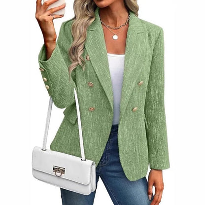Sleek Blazer Double Breasted