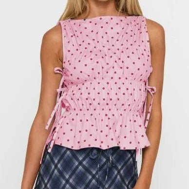 Flirty Polka Dot Tank Top