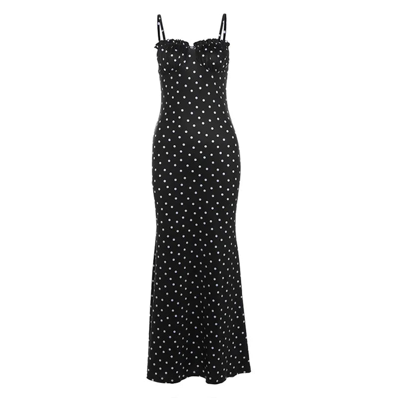 Patterned Maxi Dress Backless