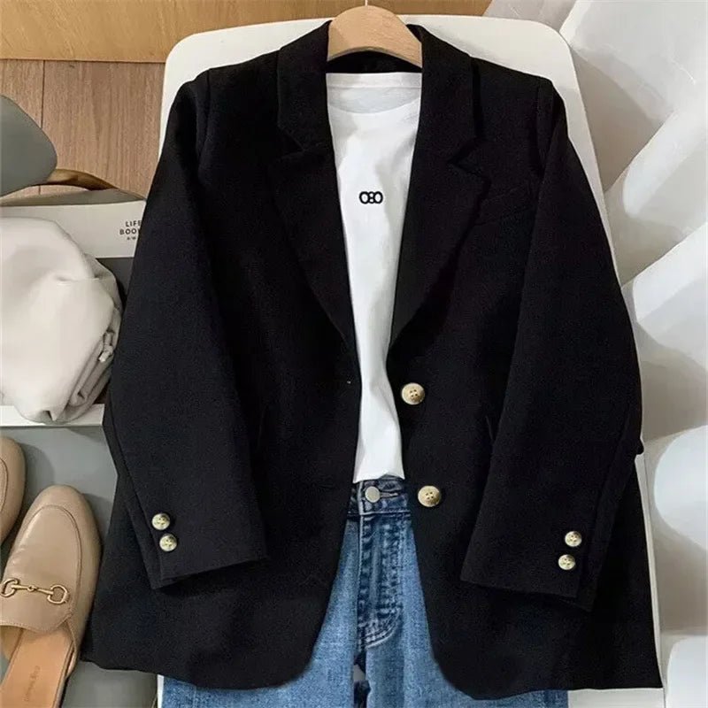 Chic Linen Office Blazer