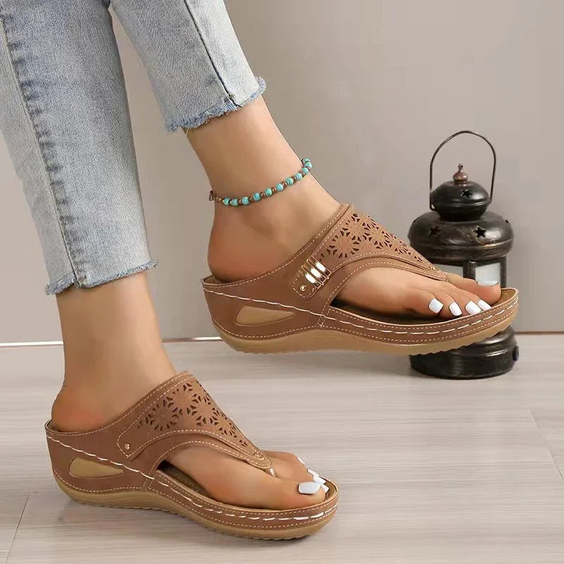 Orthopedic Wedge Flip Flop Sandals